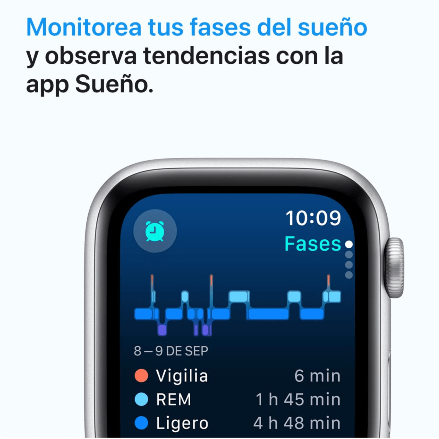 Apple Watch SE 2.ª Gen 2024 (GPS) Caja Starlight aluminio 40mm con correa sport Starlight - M/L - Bestmart