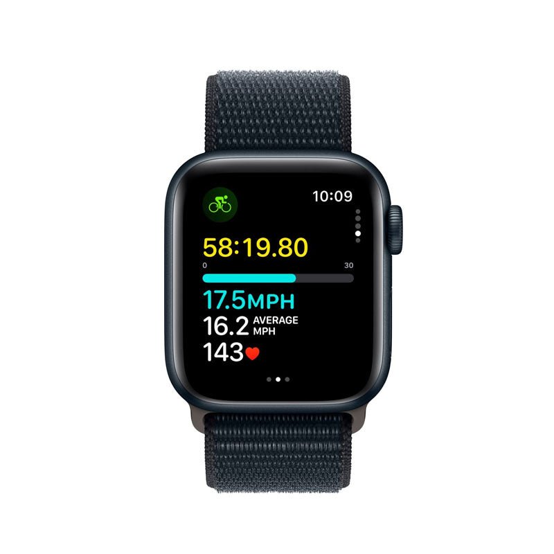 Apple Watch SE 2.ª Gen (GPS) Caja Midnight aluminio 40mm con correa sport Loop Midnight - Ajustable - Bestmart