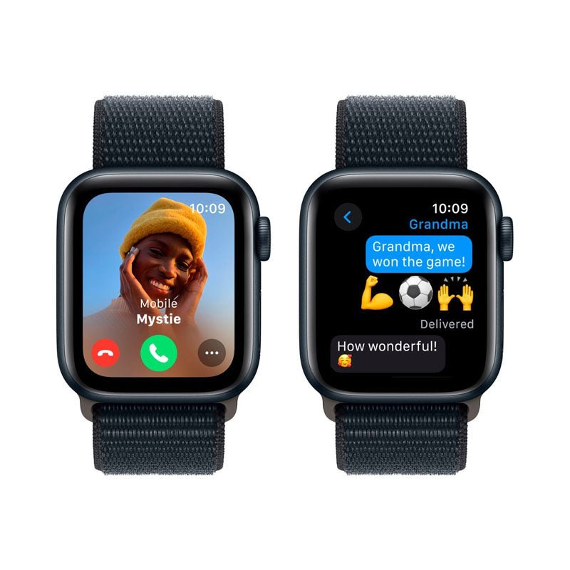 Apple Watch SE 2.ª Gen (GPS) Caja Midnight aluminio 44mm con correa sport Loop Midnight - Ajustable - Bestmart