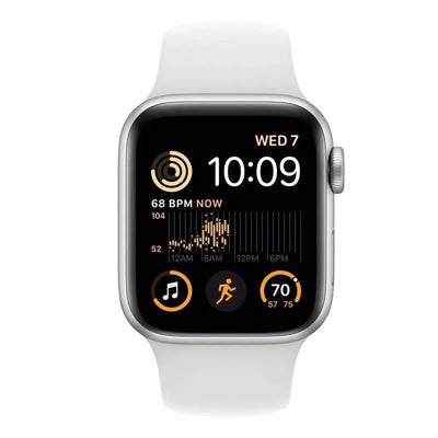 Apple Watch SE 2.ª Gen (GPS) Caja Silver aluminio 40mm con correa sport Blanco - M/L - Bestmart