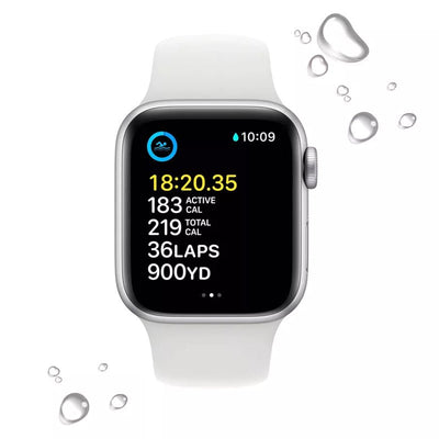 Apple Watch SE 2.ª Gen (GPS) Caja Silver aluminio 40mm con correa sport Blanco - M/L - Bestmart