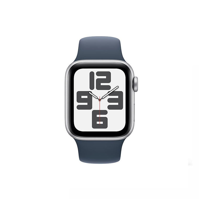 Apple Watch SE 2.ª Gen (GPS) Caja Silver aluminio 40mm con correa Storm Blue Sport - S/M