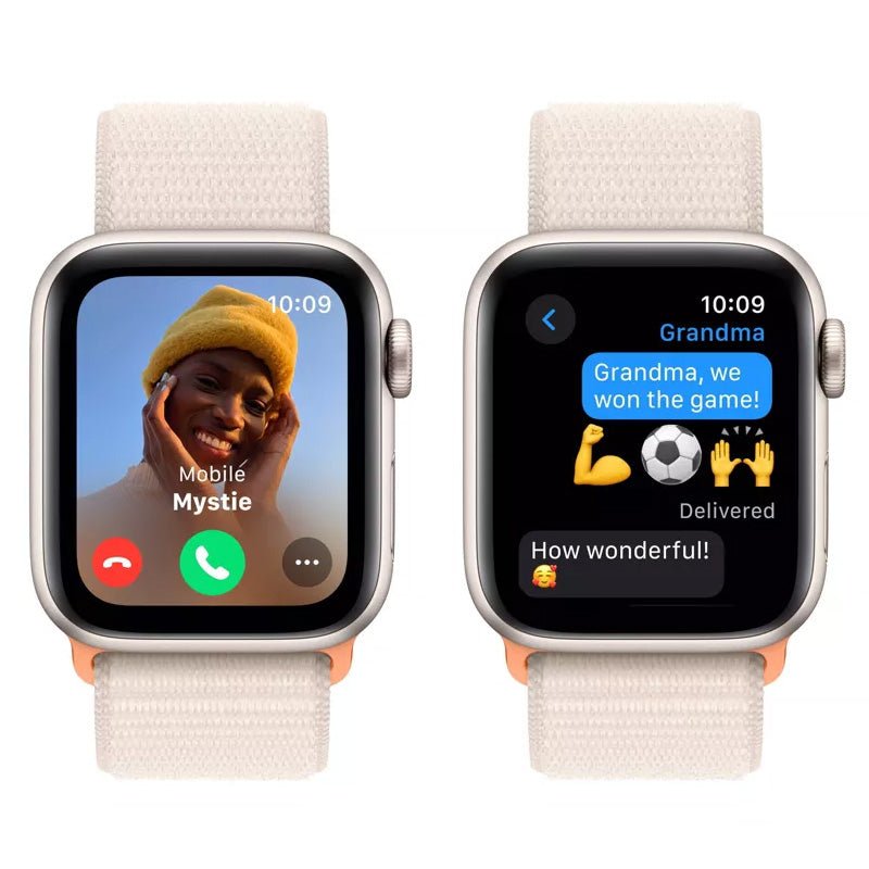 Apple Watch SE 2.ª Gen (GPS) Caja Starlight aluminio 40mm con correa sport loop Starlight - Ajustable - Bestmart