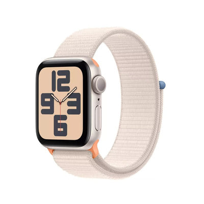 Apple Watch SE 2.ª Gen (GPS) Caja Starlight aluminio 40mm con correa sport loop Starlight - Ajustable - Bestmart