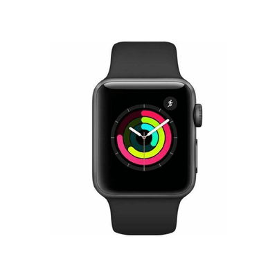 Apple Watch Serie 3 - 4G - 38mm - Silver Aluminio - Correa Negra M/L (Reacondicionado) - Bestmart