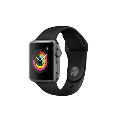 Apple Watch Serie 3 - 4G - 38mm - Silver Aluminio - Correa Negra M/L (Reacondicionado) - Bestmart