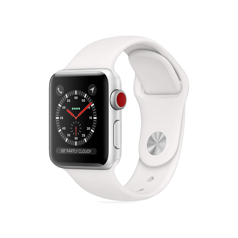 Apple Watch Serie 3 - 4G - 42mm - Silver Aluminio - Correa Blanca M/L (Reacondicionado) - Bestmart