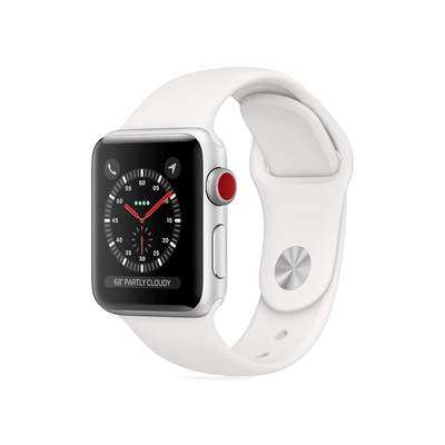 Apple Watch Serie 3 - 4G - 42mm - Silver Aluminio - Correa Blanca M/L (Reacondicionado) - Bestmart