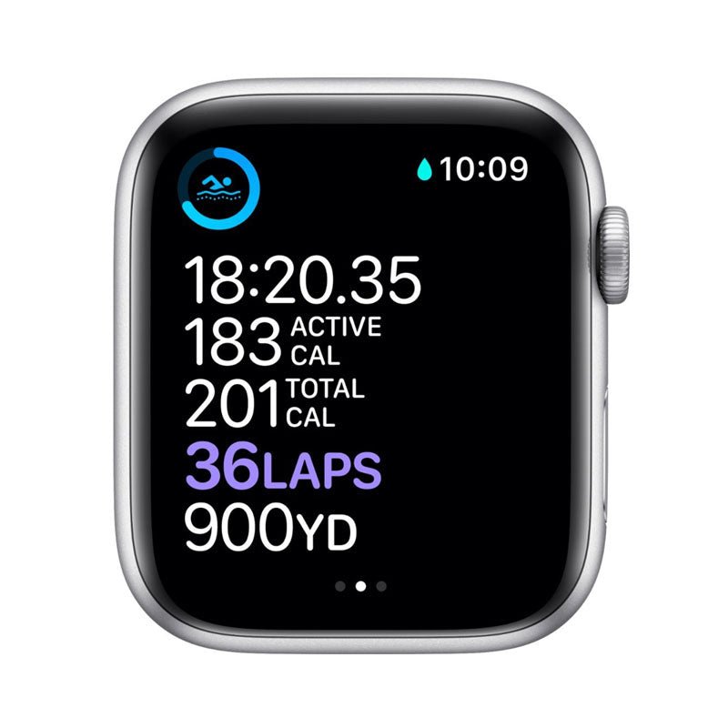 Apple Watch Serie 6 (GPS) Caja Silver aluminio 44mm con correa sport Blanco - Ajustable - Bestmart