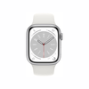 Apple Watch Serie 8 (GPS) Caja Silver aluminio 45mm con correa sport Blanco - M/L - Bestmart