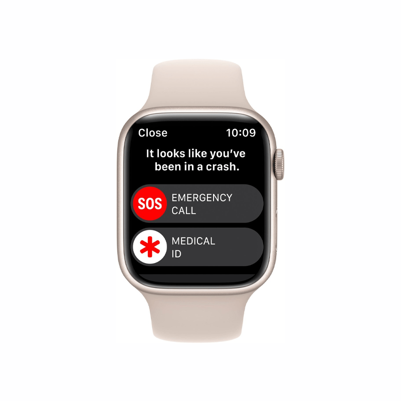 Apple Watch Serie 8 (GPS) Caja Starlight aluminio 45mm con correa sport Starlight - S/M - Bestmart