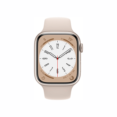 Apple Watch Serie 8 (GPS) Caja Starlight aluminio 45mm con correa sport Starlight - S/M - Bestmart