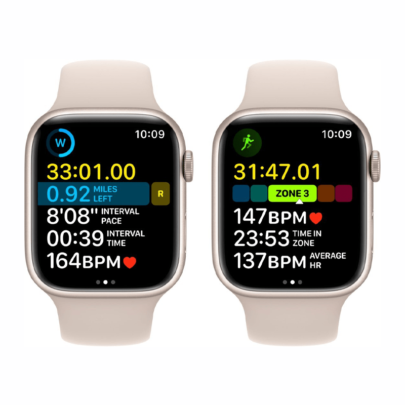 Apple Watch Serie 8 (GPS) Caja Starlight aluminio 45mm con correa sport Starlight - S/M - Bestmart