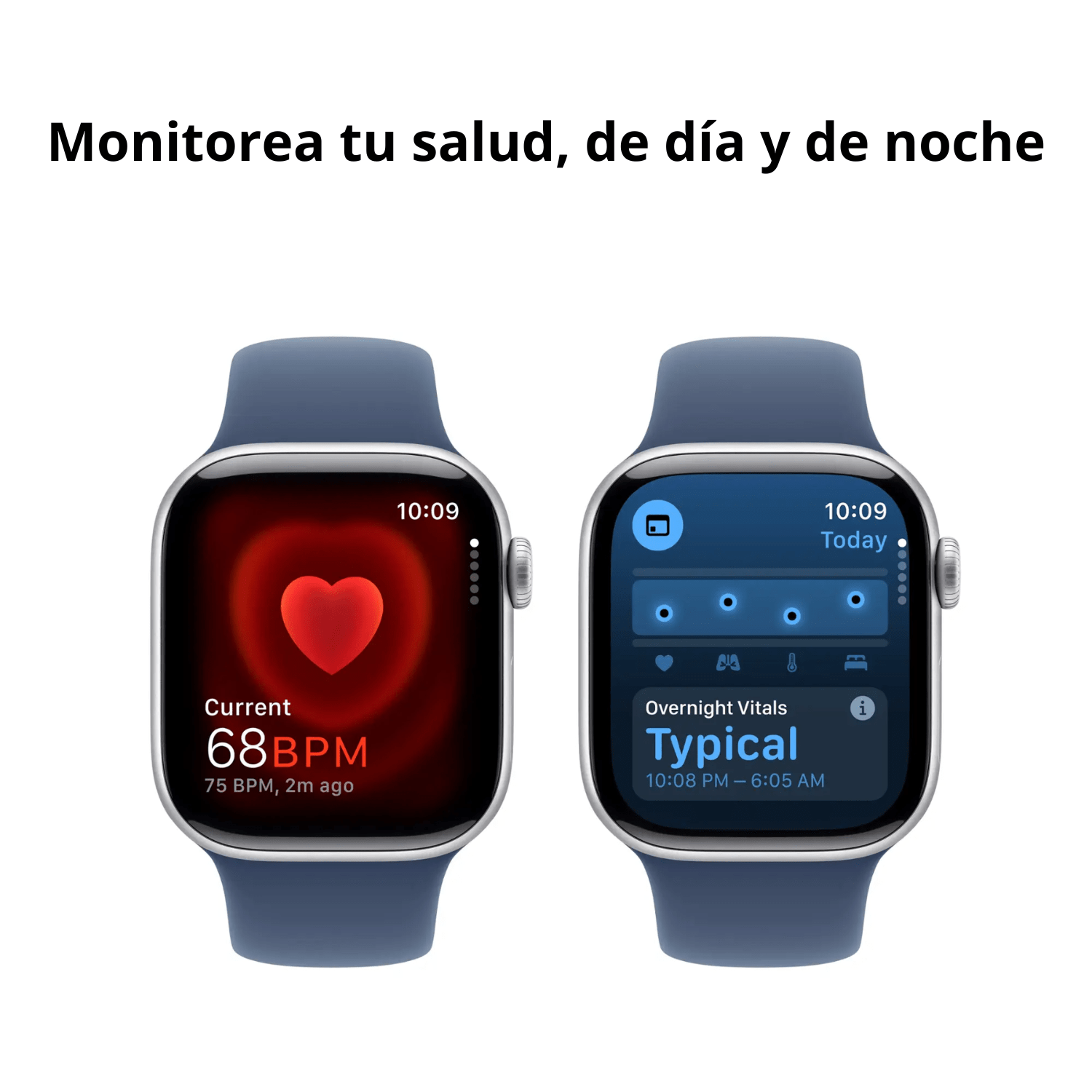 Apple Watch Series 10 (GPS) Caja de aluminio 42mm con correa Denim Sport Band 2024 plateado S/M - Bestmart