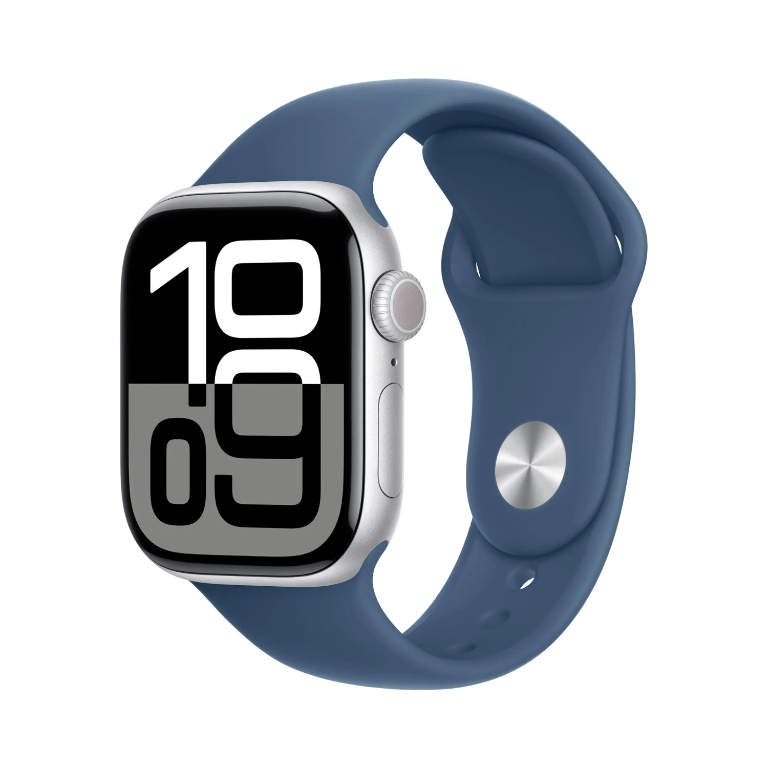 Apple Watch Series 10 (GPS) Caja de aluminio 42mm con correa Denim Sport Band 2024 plateado S/M - Bestmart