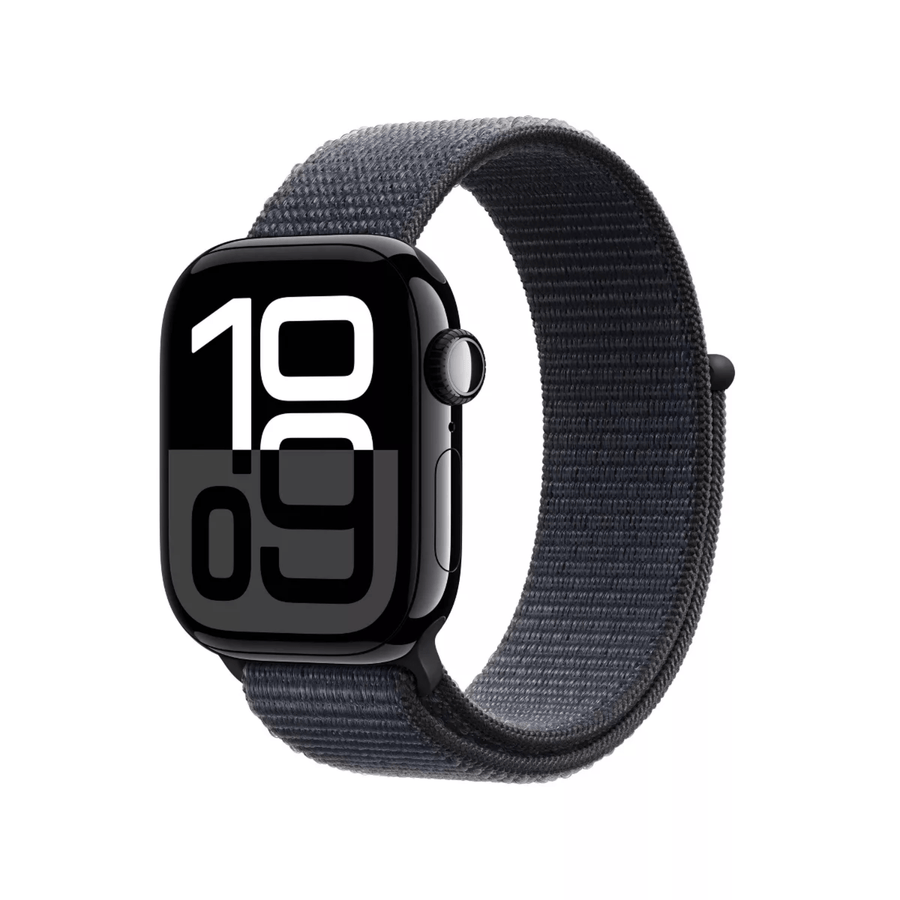 Apple Watch Series 10 (GPS) Caja Jet Black Aluminum 42mm con correa Ink Sport Loop - (2024) - Ajustable - Bestmart