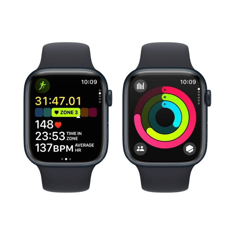 Apple Watch Series 9 (GPS) Caja Midnight aluminio 45mm con Correa Sport Midnight - M/L - Bestmart