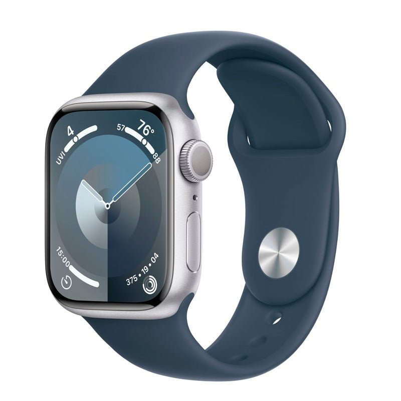 Apple Watch Series 9 (GPS) Caja Silver aluminio 41mm con correa Storm Blue Sport - S/M - Bestmart