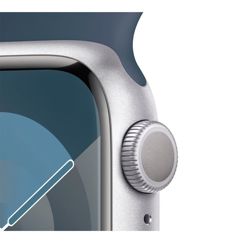 Apple Watch Series 9 (GPS) Caja Silver aluminio 41mm con correa Storm Blue Sport - S/M - Bestmart