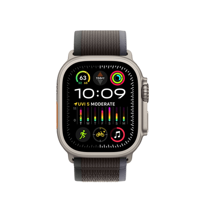 Apple Watch Ultra 2 (GPS + Cellular) Caja Titanium 49mm con correa Trail Loop Azul/Negro - M/L - Bestmart