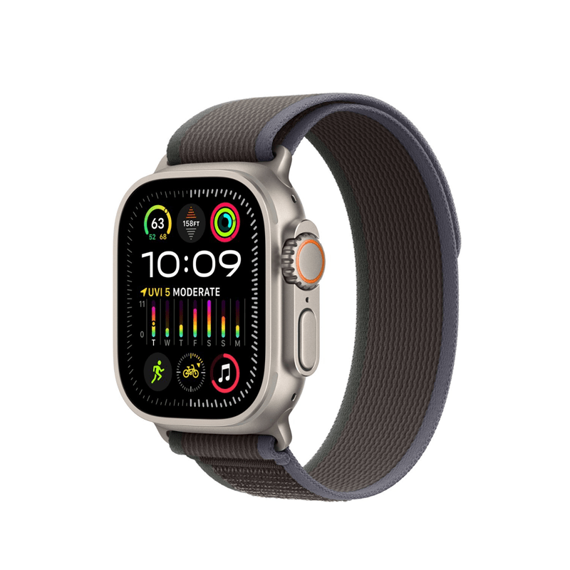 Apple Watch Ultra 2 (GPS + Cellular) Caja Titanium 49mm con correa Trail Loop Azul/Negro - M/L - Bestmart