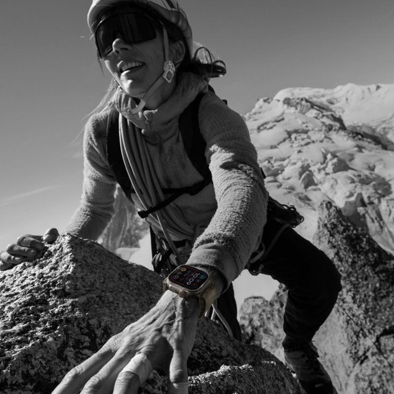 Apple Watch Ultra 2 (GPS + Cellular) Caja Titanium 49mm con correa Trail Loop Verde/Gris - S/M - Bestmart