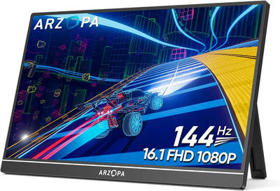 ARZOPA Monitor Portátil 16.1” 144Hz 1080P FHD - Negro - Bestmart