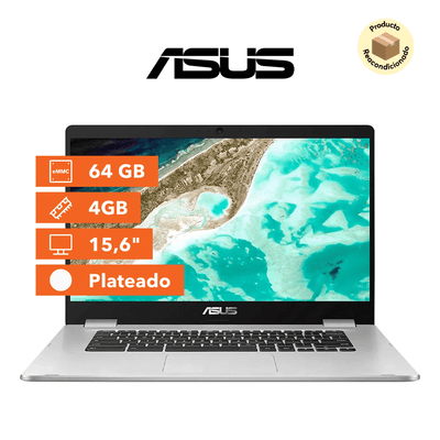 ASUS Chromebook 15,6" FHD - Celeron - 4GB RAM - eMMC 64GB (Reacondicionado) - Bestmart