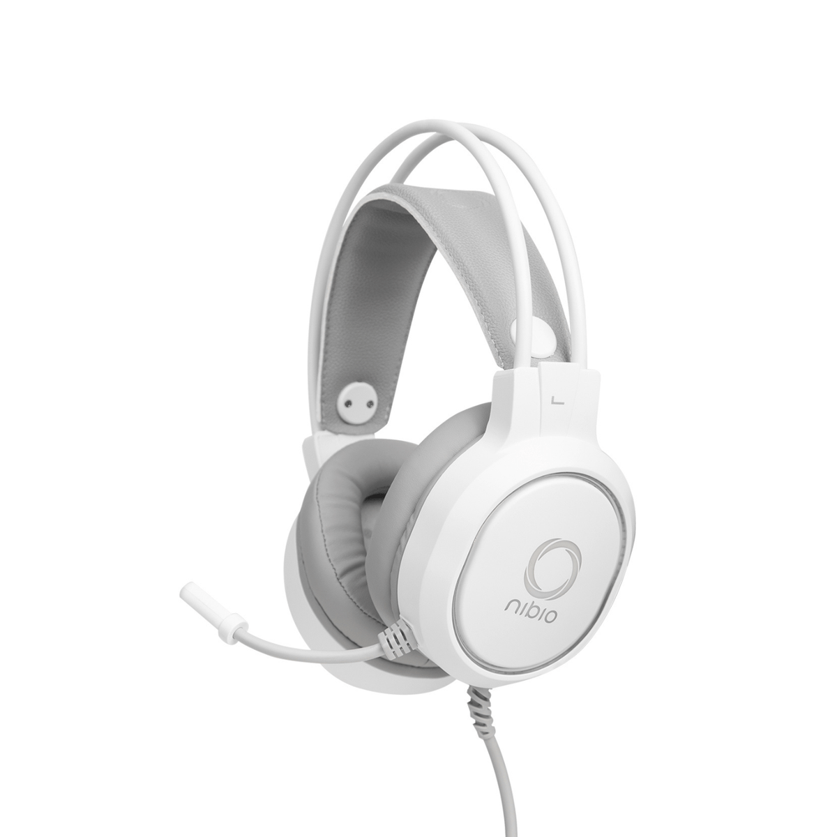 Audífono Gamer Nibio Zigma RGB para consolas - Blanco - Bestmart