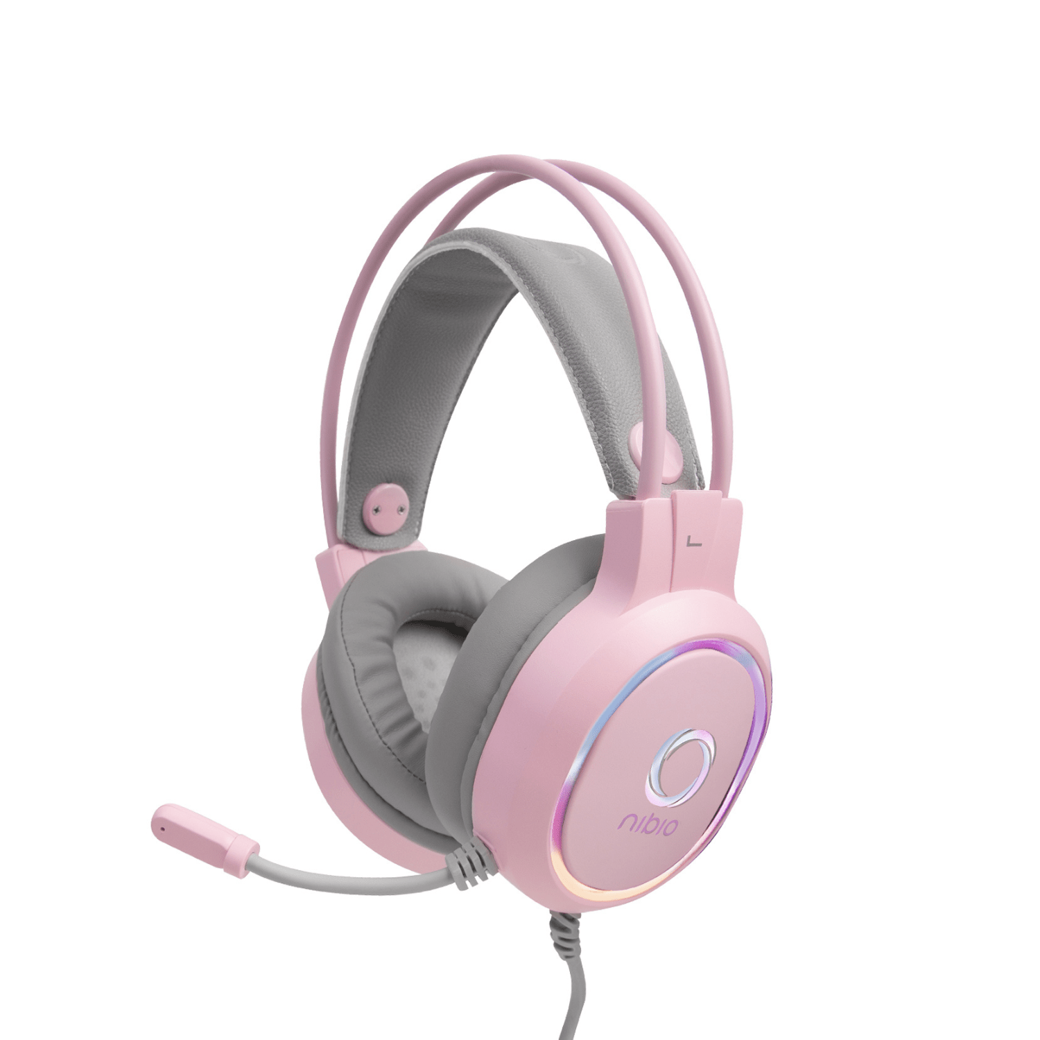 Audífono Gamer Nibio Zigma RGB para consolas - Rosado - Bestmart