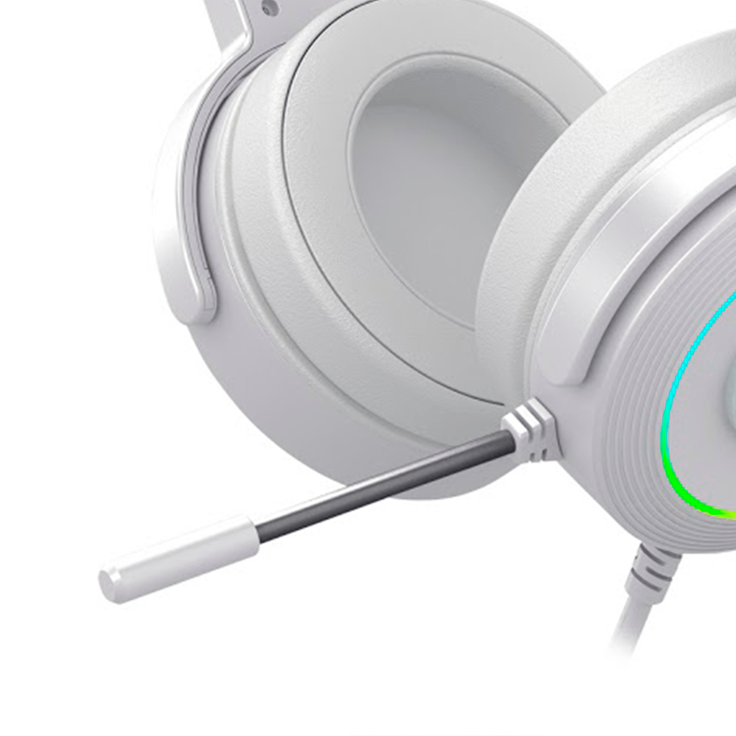 Audifono Gamer Redragon Lamia H320 RGB USB Blanco con Soporte - Bestmart