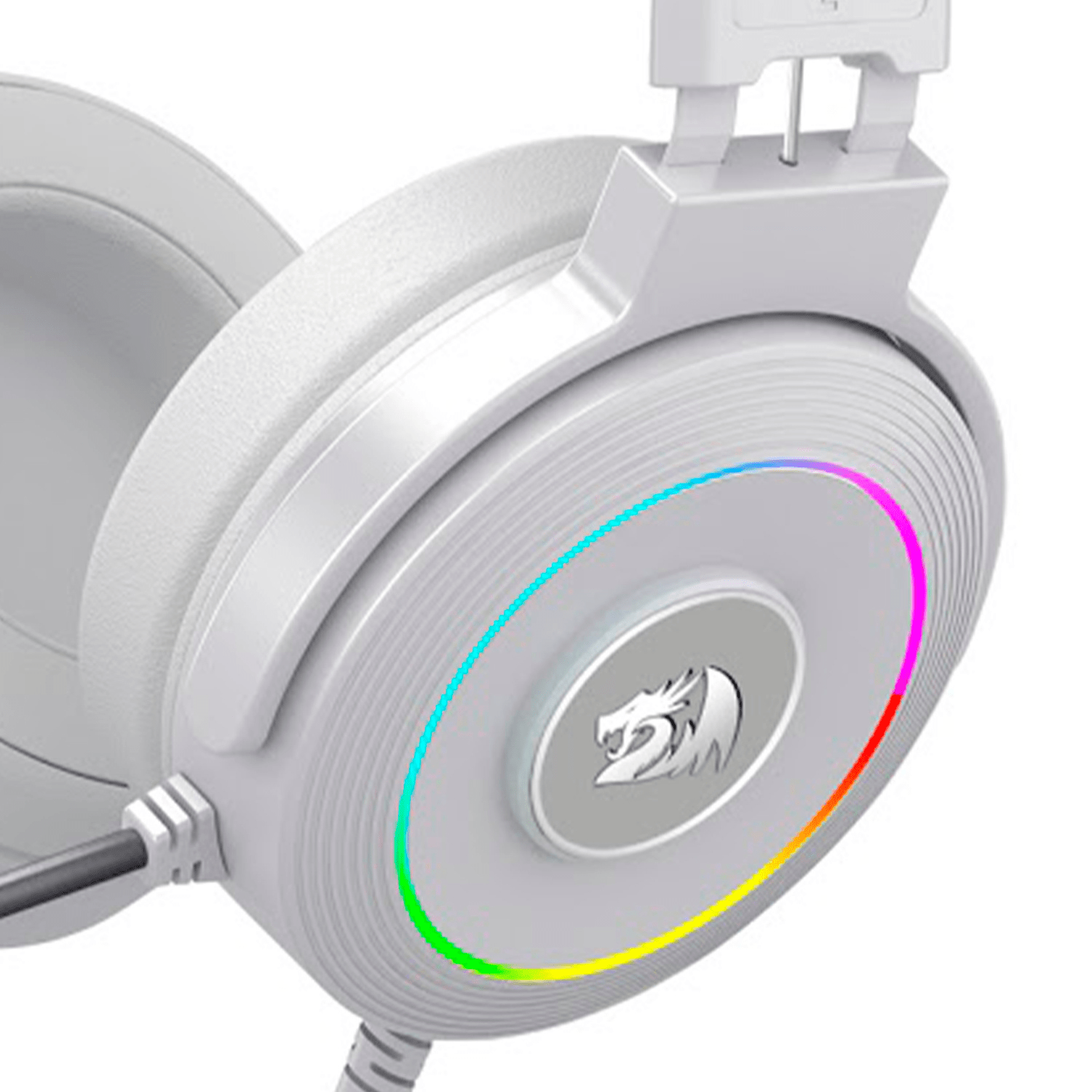 Audifono Gamer Redragon Lamia H320 RGB USB Blanco con Soporte - Bestmart