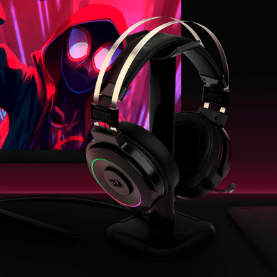 Audifono Gamer Redragon Lamia H320 RGB USB Negro con Soporte - Bestmart