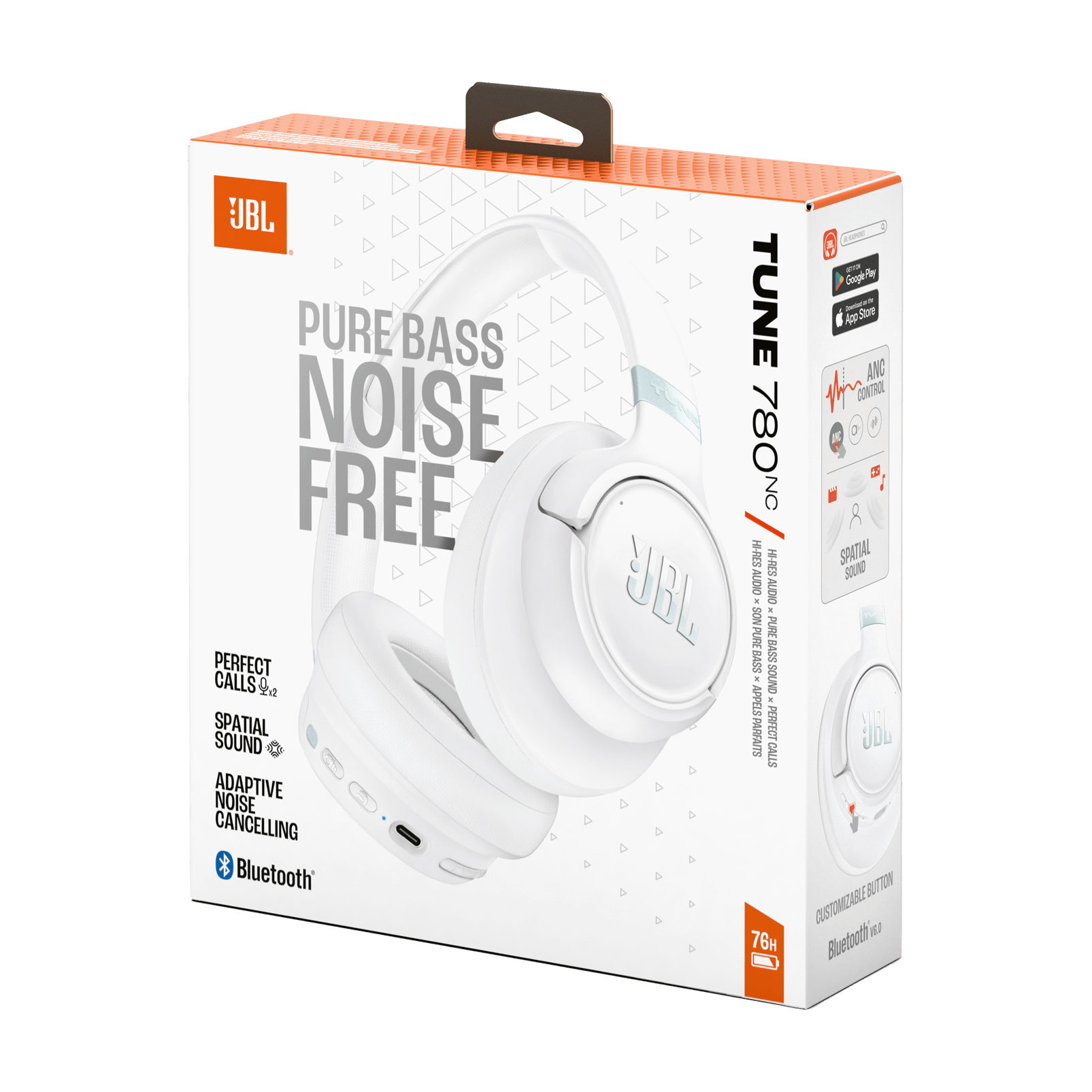 Audífonos Bluetooth JBL Tune 780NC Cancelación de Ruido Blanco - Bestmart