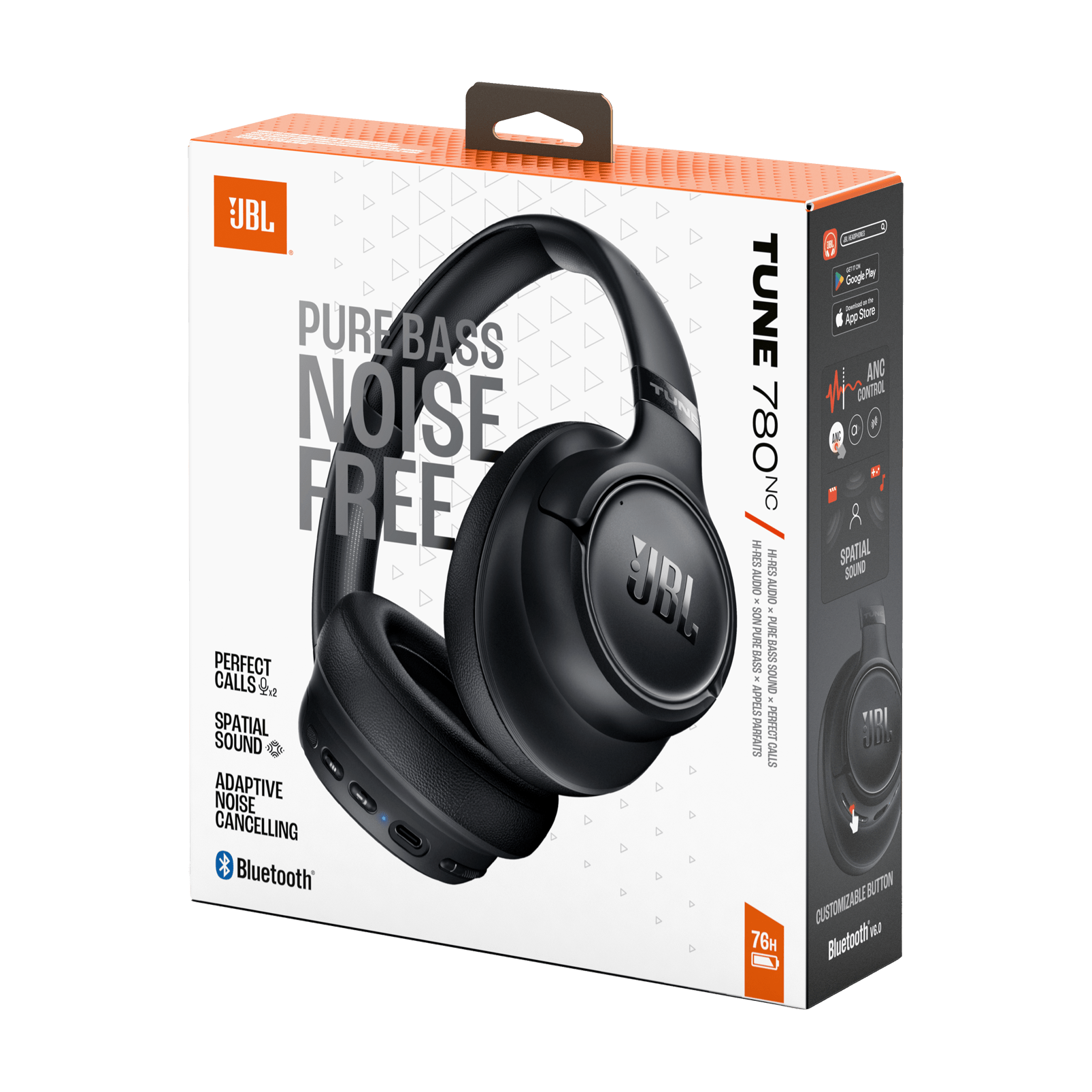 Audífonos Bluetooth JBL Tune 780NC Cancelación de Ruido Negro - Bestmart