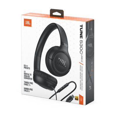 Audífonos con Cable JBL Tune 530C USB-C Pure Bass Alta Resolución Negro - Bestmart