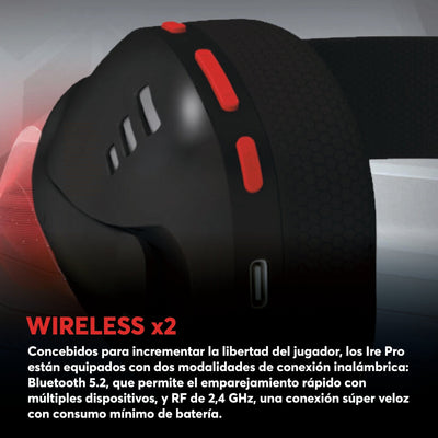 Audífonos Gamer Inalámbricos Redragon IRE H848 Bluetooth USB Type - C Stereo - Negro - Bestmart