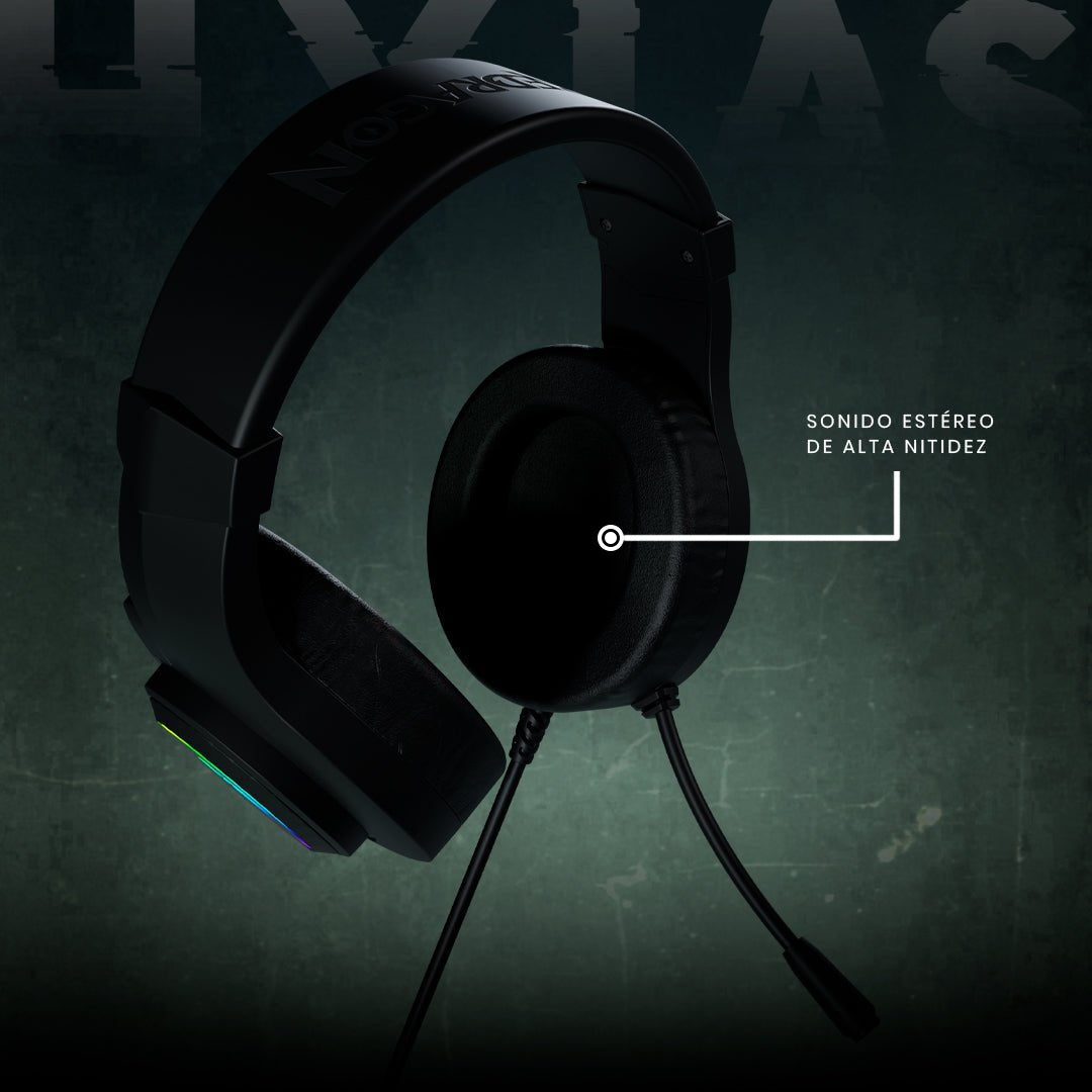 Audífonos Gamer Redragon Hylas H260 RGB USB Sonido Stereo 20 - 20k Hz RGB - Negro - Bestmart