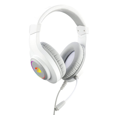 Audífonos Gamer Redragon HYLAS H260W RGB - Blanco - Bestmart