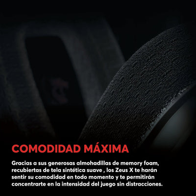 Audífonos Gamer Redragon Zeus X H510 USB Sonido 7.1 Virtual 50 - 20k Hz RGB - Negro - Bestmart