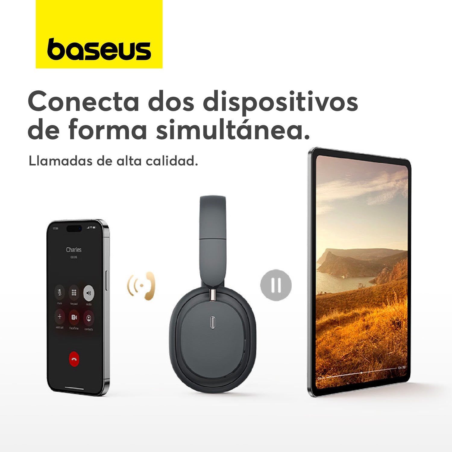 Audífonos Inalámbricos Baseus Bowie D05 - Gris - Bestmart