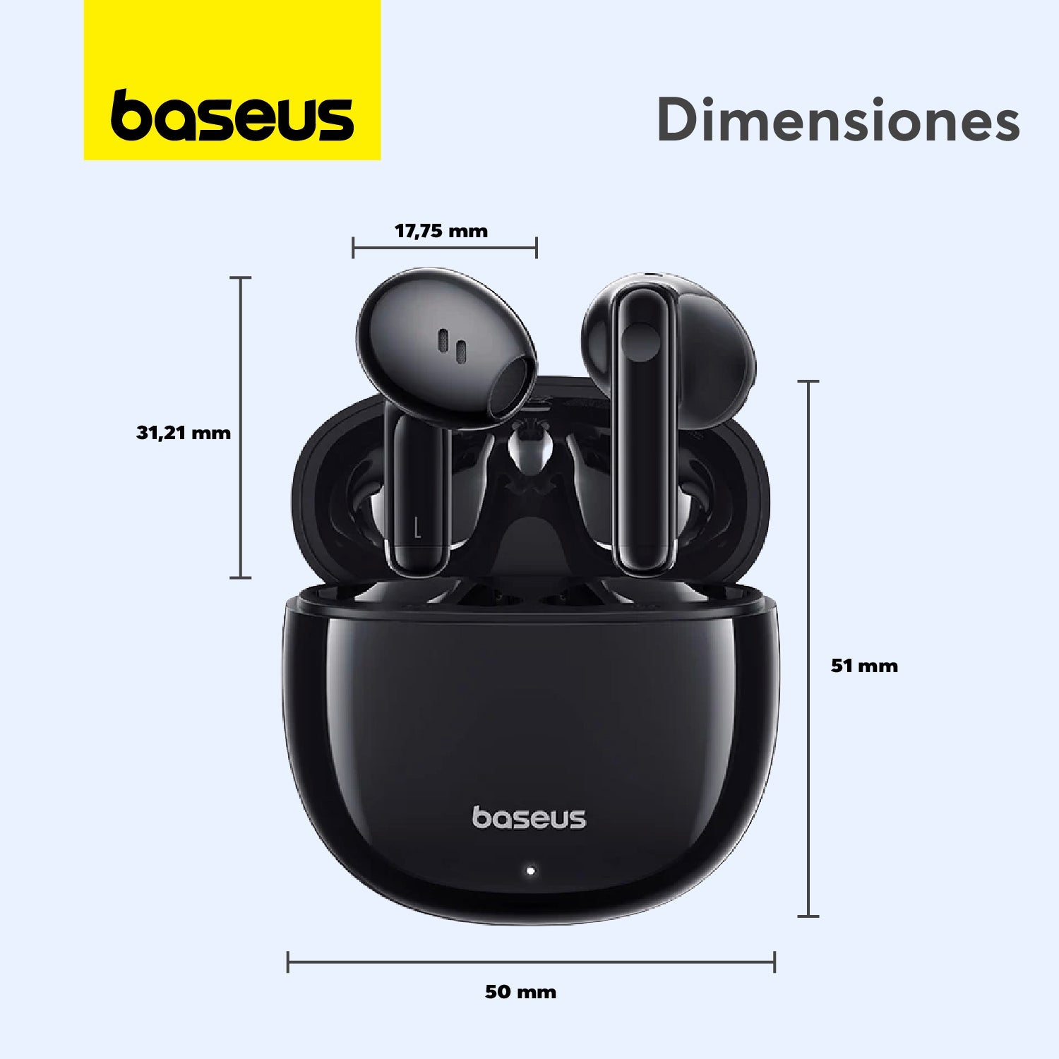 Audífonos Inalámbricos Baseus Bowie E13 Galaxy - Negro - Bestmart