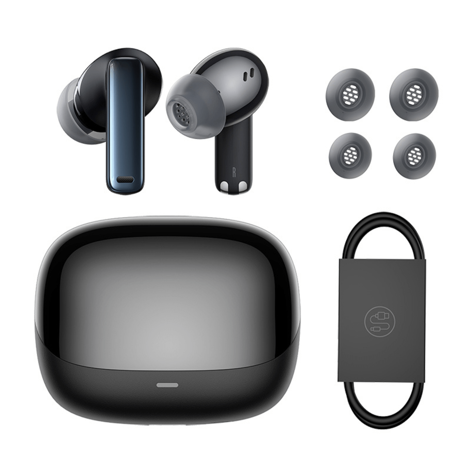 Audífonos Inalámbricos Baseus Bowie M2s TWS Hi - Fi Cancelación Activa de Ruido - Negro - Bestmart