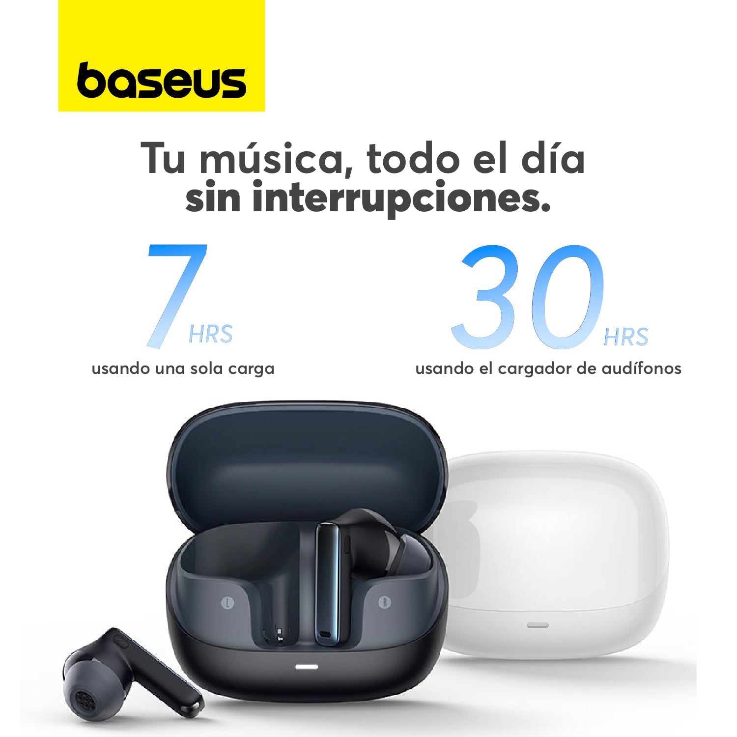 Audífonos Inalámbricos Baseus Bowie M2s TWS Hi - Fi Cancelación Activa de Ruido - Negro - Bestmart