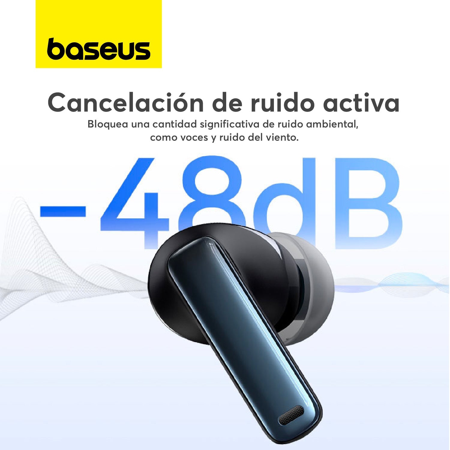 Audífonos Inalámbricos Baseus Bowie M2s TWS Hi - Fi Cancelación Activa de Ruido - Negro - Bestmart