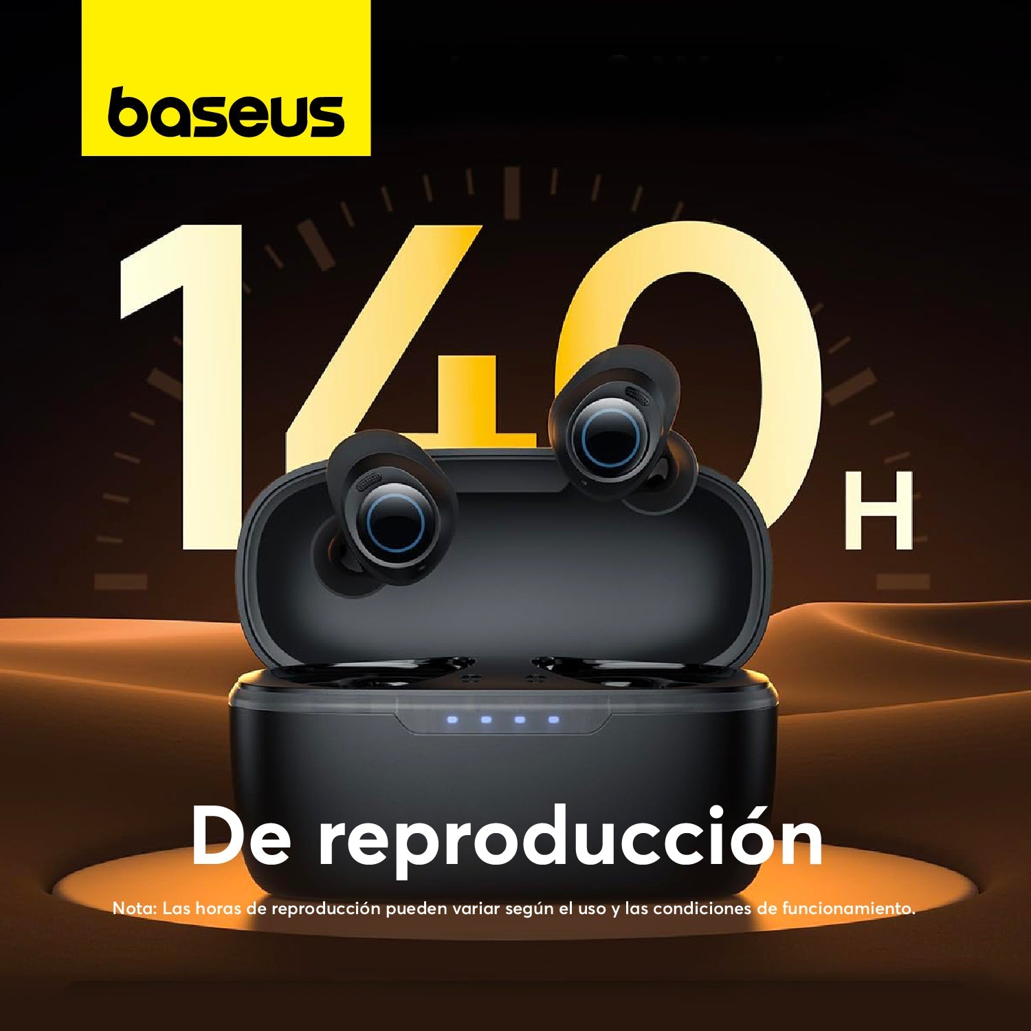 Audífonos inalámbricos Baseus Bowie MA10 con Cancelación Activa de Ruido - Negro - Bestmart