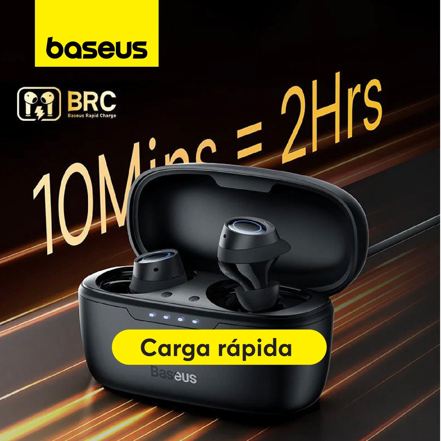 Audífonos inalámbricos Baseus Bowie MA10 con Cancelación Activa de Ruido - Negro - Bestmart