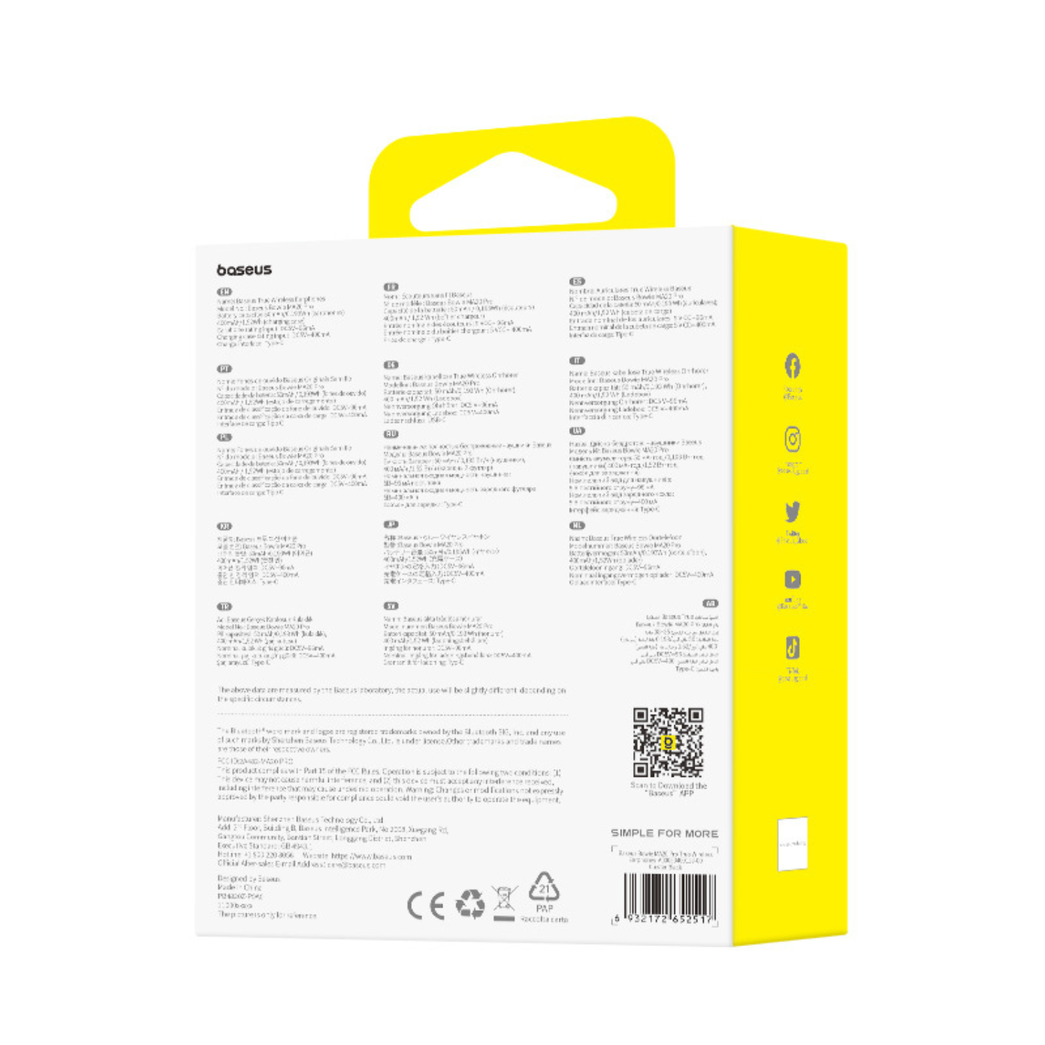 Audífonos inalámbricos Baseus Bowie MA20 Pro con Cancelación Activa de Ruido - Negro - Bestmart