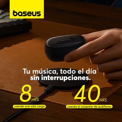 Audífonos inalámbricos Baseus Bowie MA20 Pro con Cancelación Activa de Ruido - Negro - Bestmart