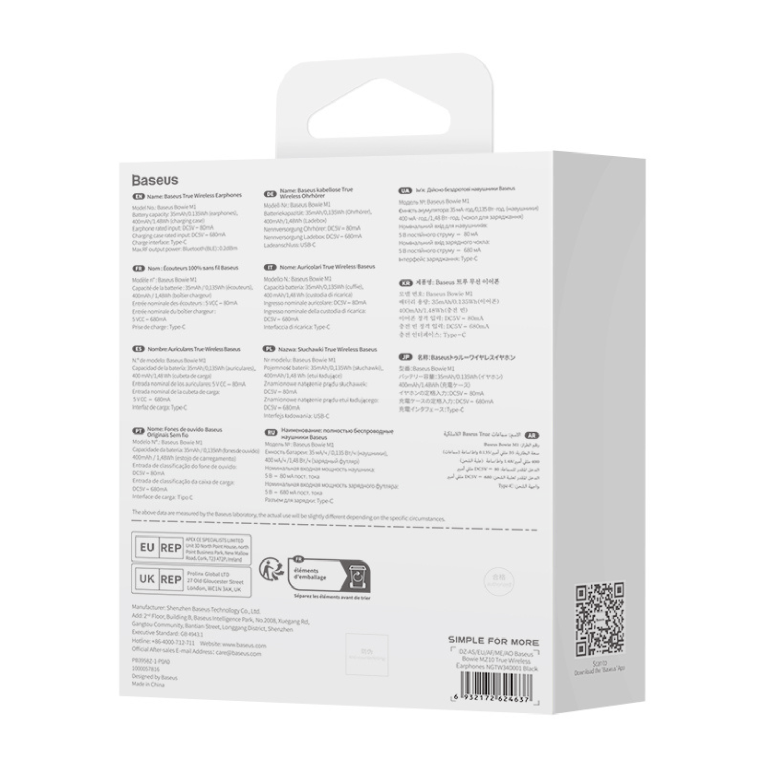 Audífonos Inalámbricos Baseus Bowie MZ10 - Cancelación de Ruido - Negro - Bestmart